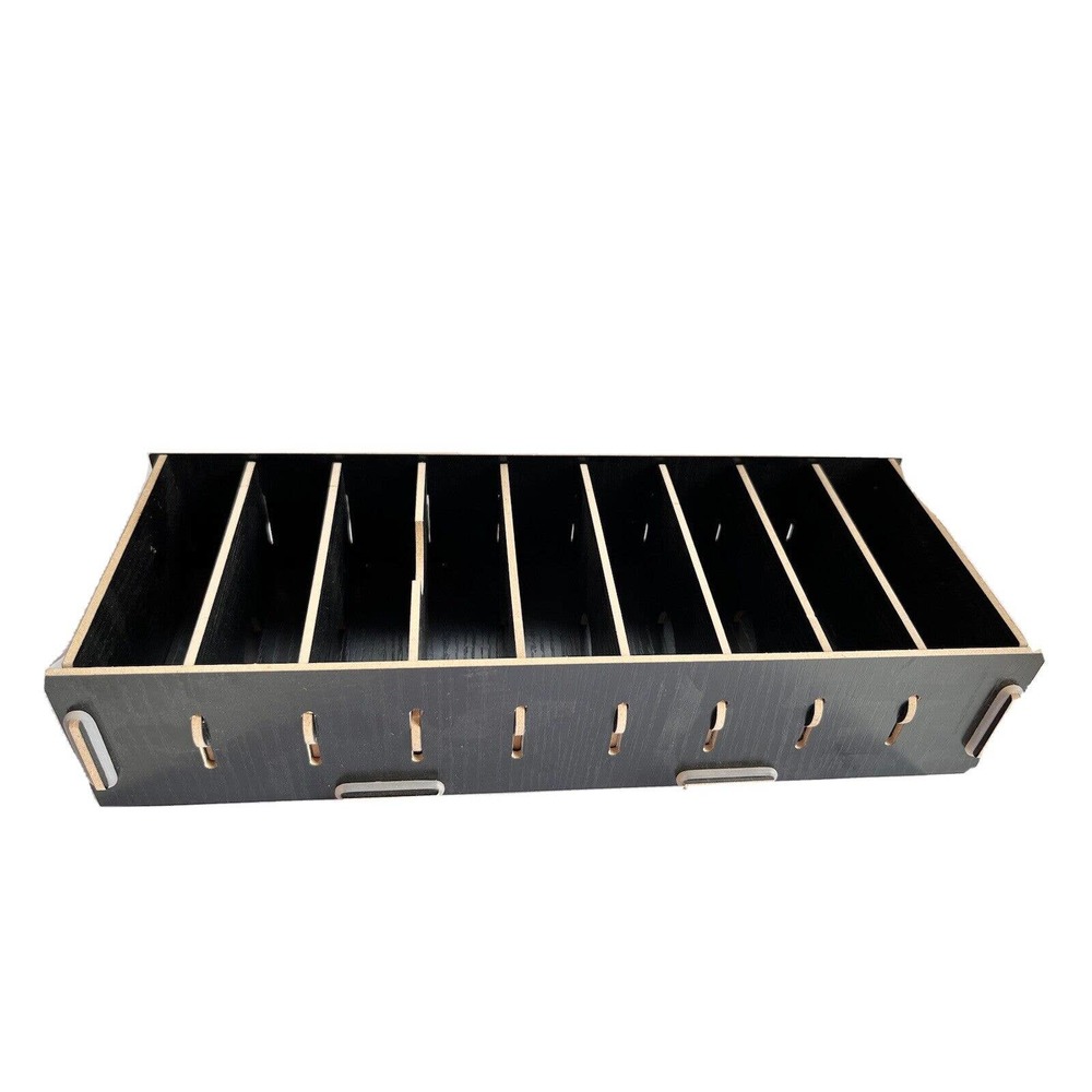 Business Card Storage‎ Box Rack Holder Office ~10" x 3" EUC